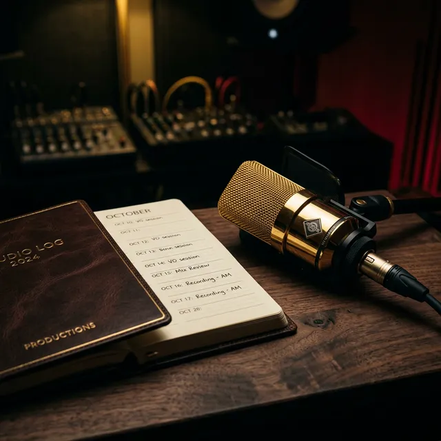 Studio booking log