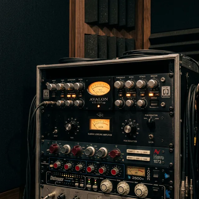Analog studio recording gear